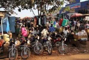 A market in Lira, Uganda. Residents of Africa's rapidly-expanding urban areas depend on informal markets and street vendors to feed their families. 
