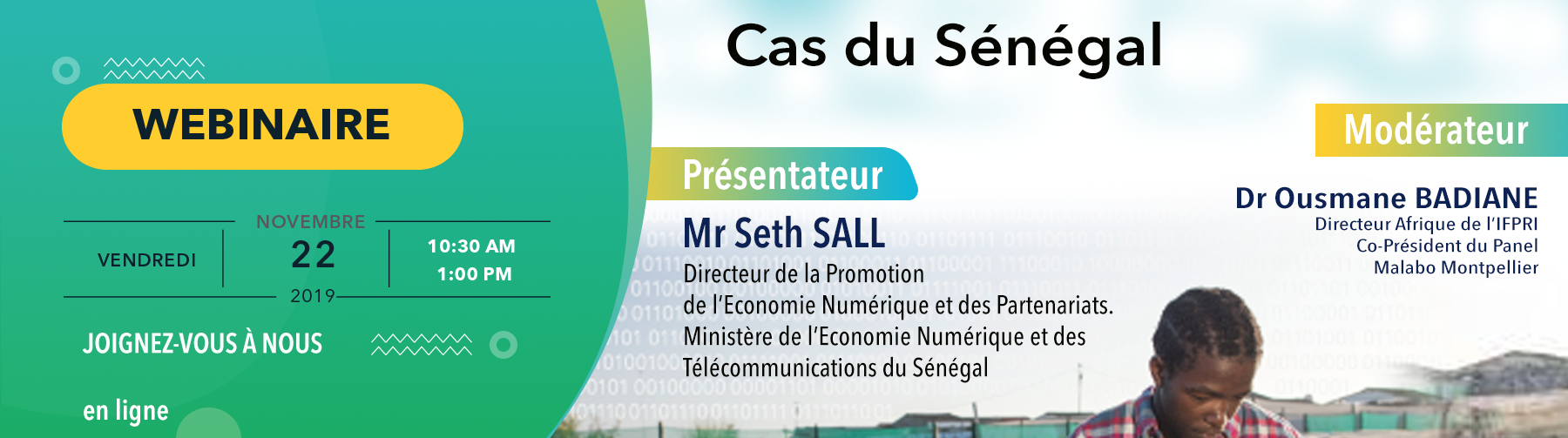 WEBINAIRE: Technologies digitales au service de l’agriculture : cas du Sénégal