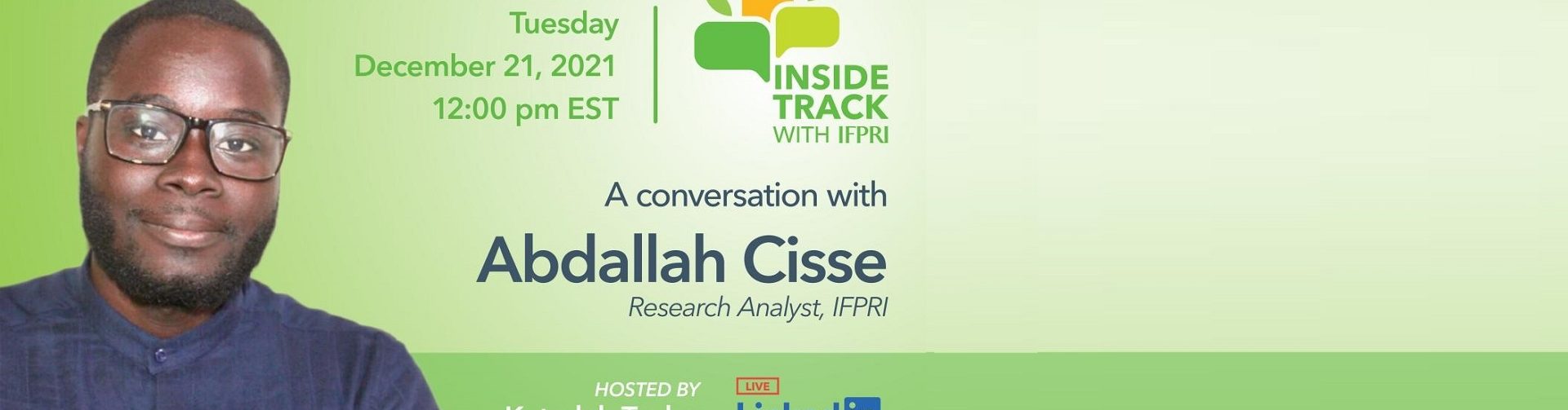 Inside Track avec l’IFPRI : une conversation avec Abdallah Cissé