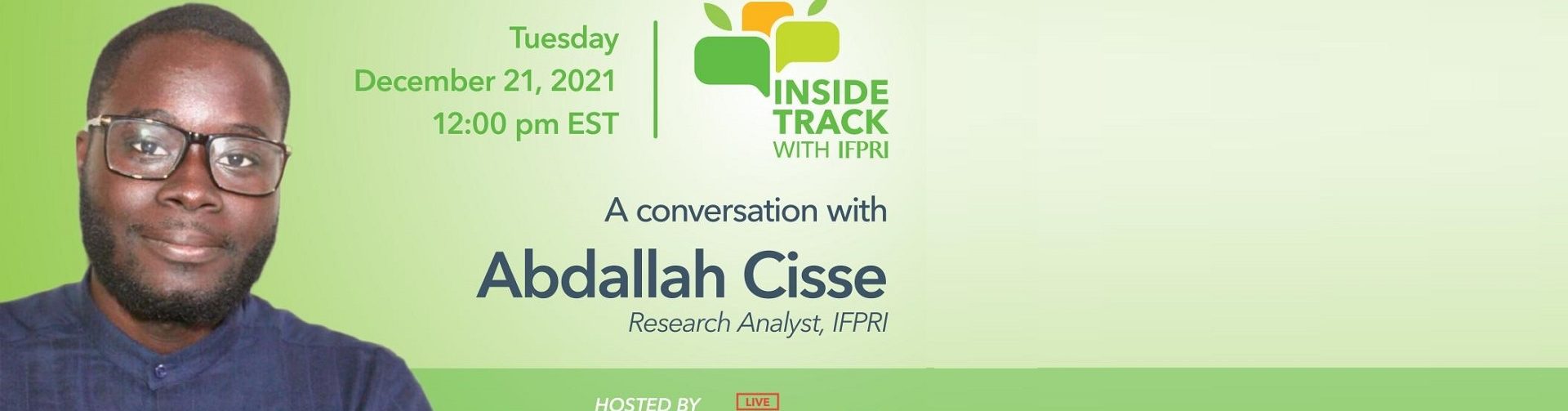 Inside Track with IFPRI: A Conversation with Abdallah Cisse