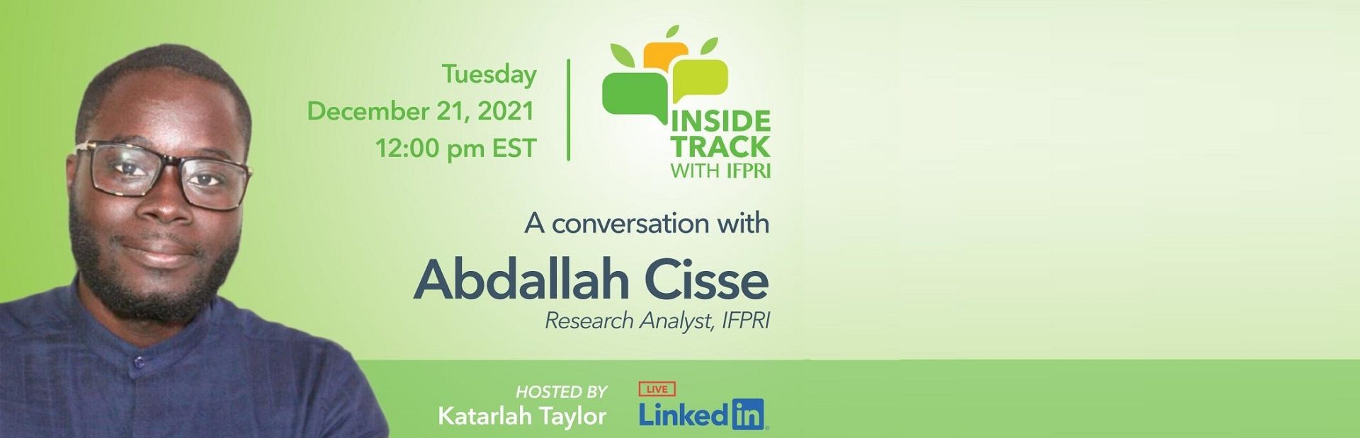 Inside Track with IFPRI: A Conversation with Abdallah Cisse