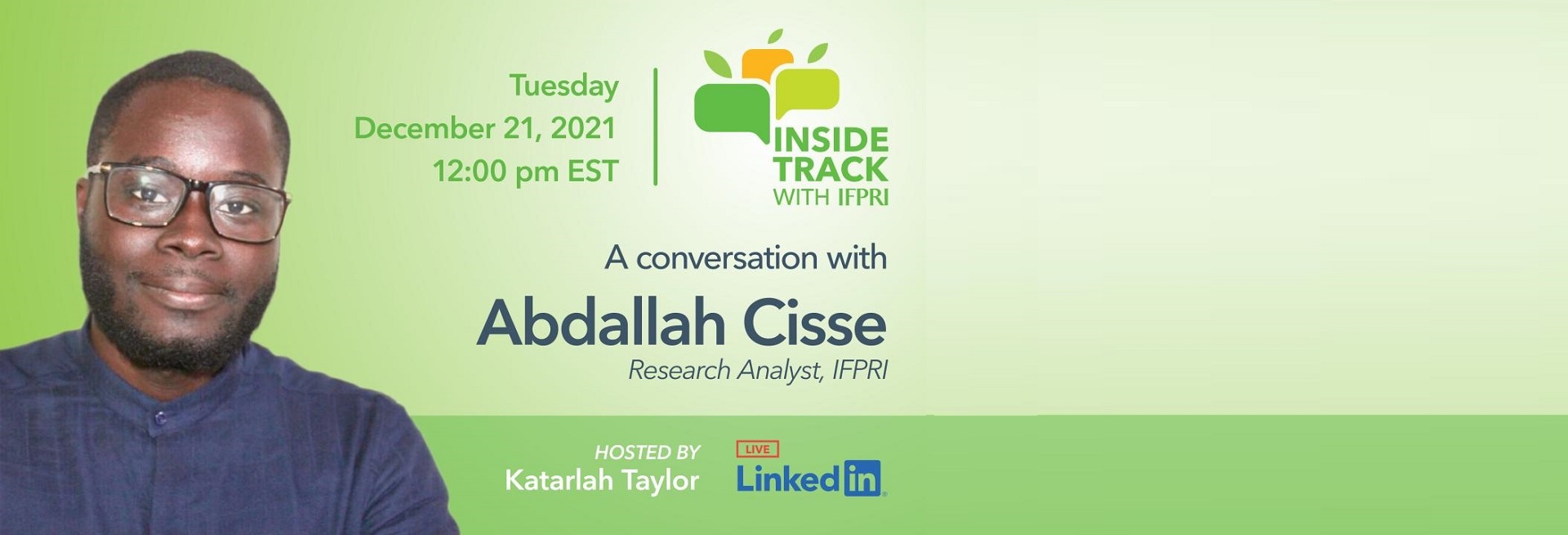 Inside Track avec l’IFPRI : une conversation avec Abdallah Cissé