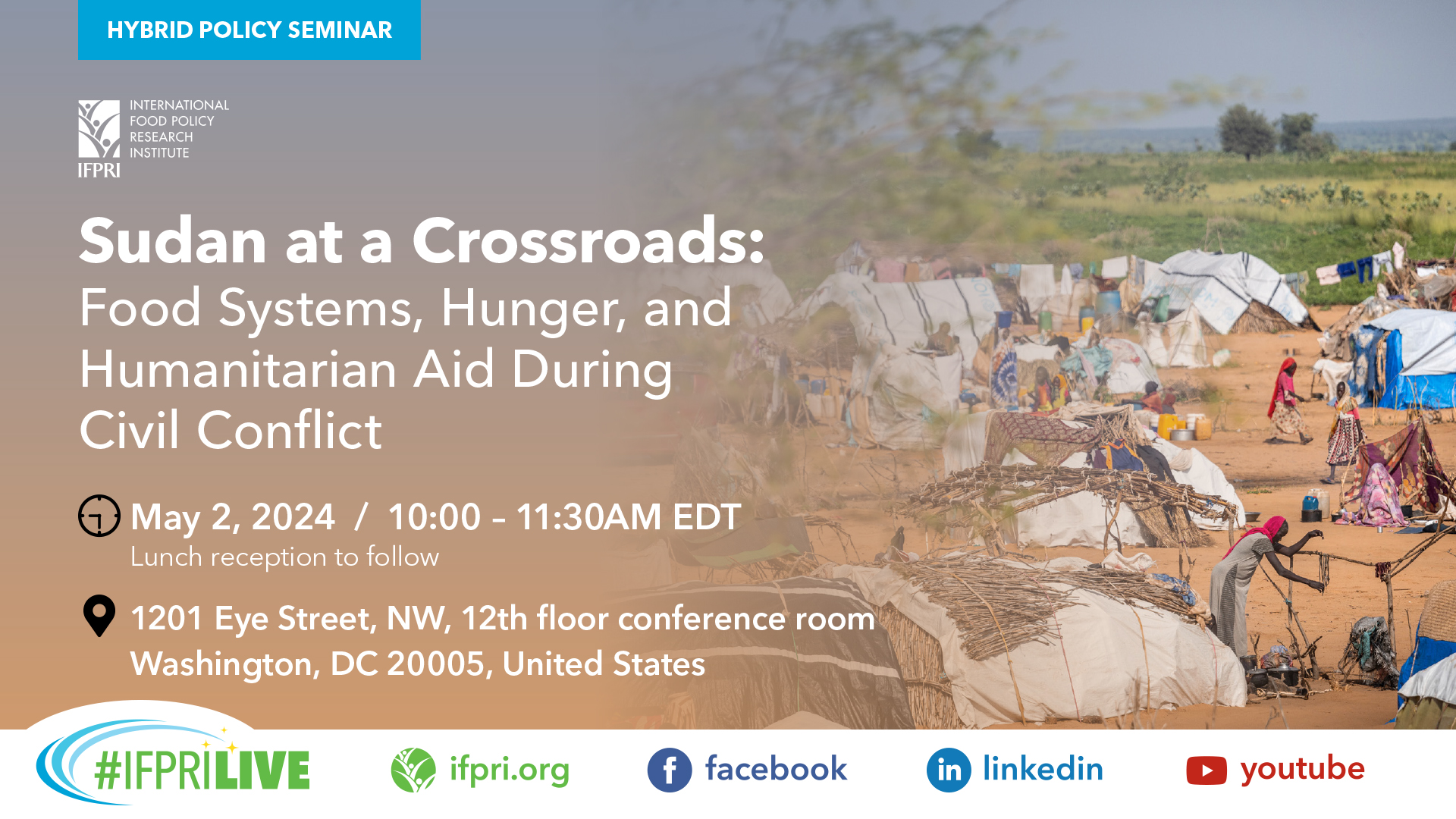 POLICY SEMINAR: Sudan at a Crossroads: Food Systems, Hunger, and Humanitarian Aid During Civil Conflict