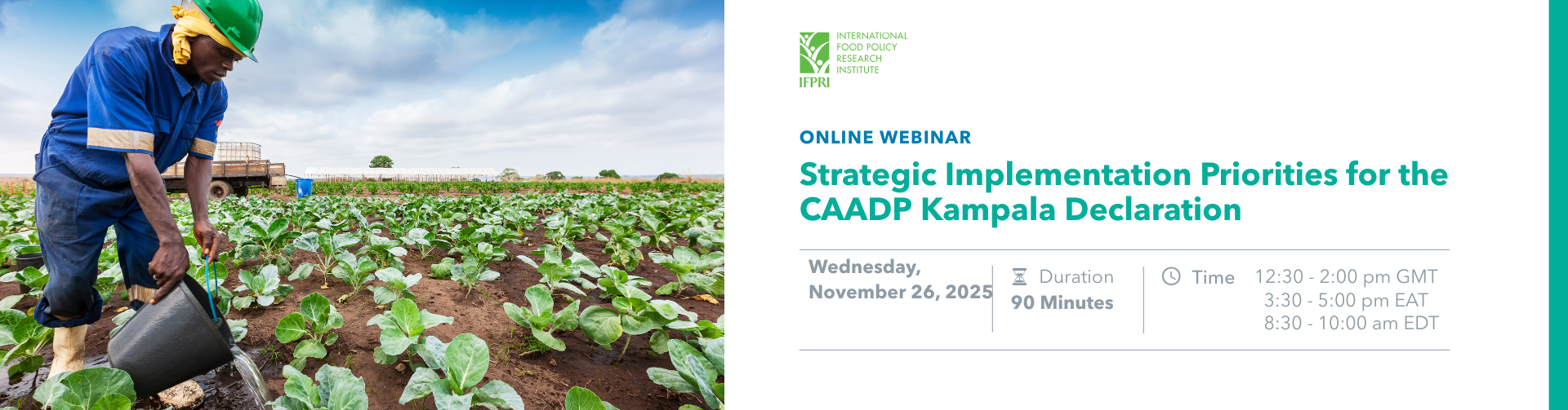 IFPRI Webinar: Strategic Implementation Priorities for the CAADP Kampala Declaration